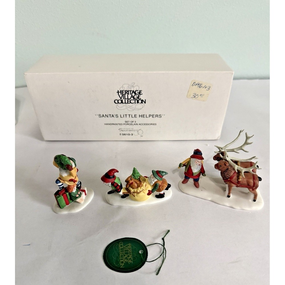 Dept 56 Santa's Little Helpers Heritage Village North Pole Series #5610-3 NEW
